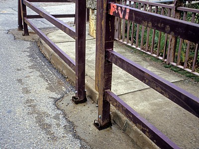 Jakobsweg (Camino Francés): Absperrungen für den Encierro (Stierlauf) - Sahagún