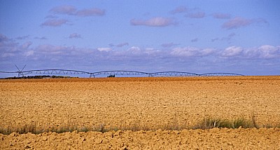 Jakobsweg (Camino Francés): Meseta – Calzada Romana: Felder mit künstlicher Bewässerung - Castilla y León