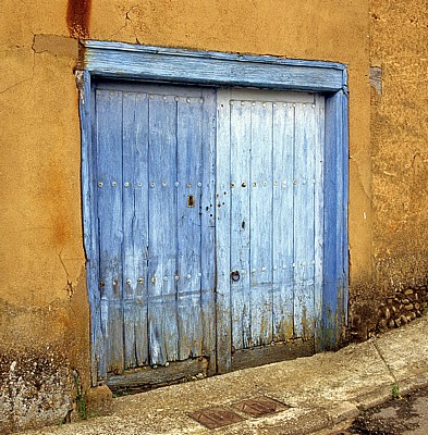 Jakobsweg (Camino Francés): Holztür - Oncina de la Valdoncina