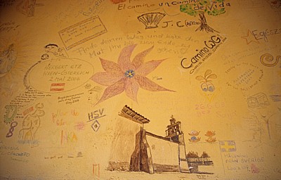 Jakobsweg (Camino Francés): Refugio de Jesús - Graffiti - Villar de Mazarife
