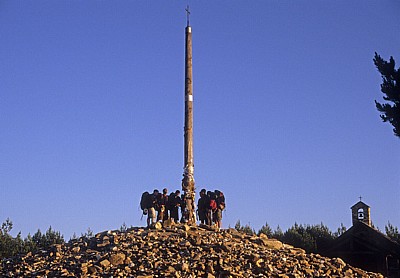 Jakobsweg (Camino Francés): Cruz de Ferro - Pilger - Montes de León