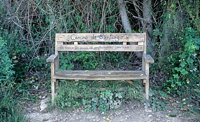 Jakobsweg (Camino Francés): Bank „Camino de Santiago“ - Castilla y León