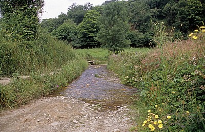 Jakobsweg (Camino Francés): Auf dem Weg nach Aguíada – Kleiner Bach - Galicia