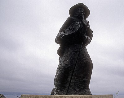 Jakobsweg (Camino a Fisterra): Pilgerstatue - Costa da Morte