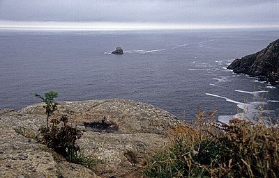 Jakobsweg (Camino a Fisterra): Blick auf den Golf von Biskaya - Kap Finisterre