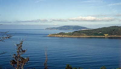 Blick auf das Kap Finisterre am Golf von Biskaya  - Costa da Morte