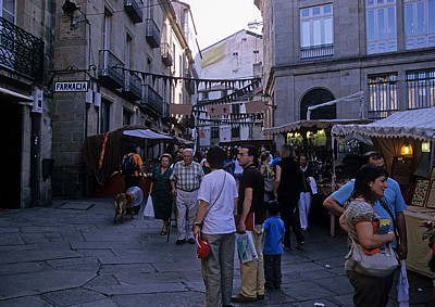 Altstadt: Rúa das Casas Reais - Mittelalterlicher Markt - Santiago de Compostela