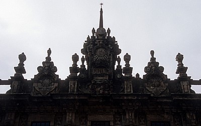 Altstadt: Casa del Cabildo – Detail der Fassade - Santiago de Compostela