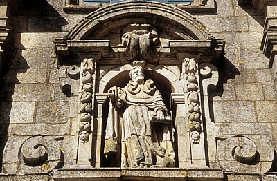 Museo do Pobo Galego: Detail über dem Eingangsportal - Santiago de Compostela