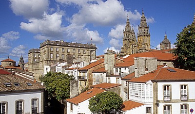 Altstadt: Blick auf die Catedral de Santiago de Compostela (Kathedrale)  - Santiago de Compostela