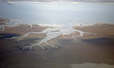 Flug über die Namib: Kuiseb-Delta - Namib