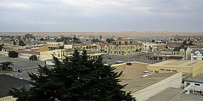 Blick vom Turm des Woermann-Hauses nach Südenosten - Swakopmund