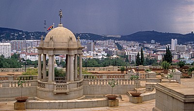 Blick über einen Teil der Union Buildings auf Pretoria - Pretoria