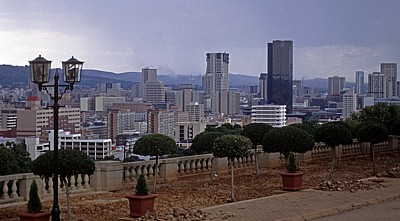 Blick von den Union Buildings auf die Skyline Pretorias - Pretoria
