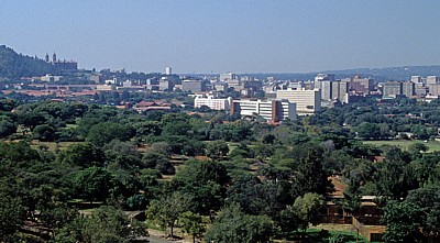 Blick von den National Zoological Gardens Richtung Osten - Pretoria