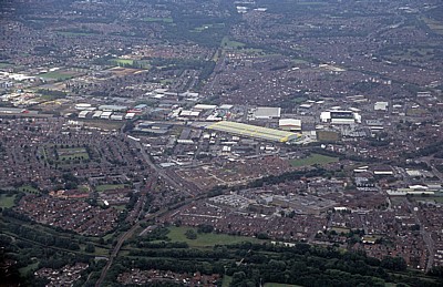 Flug Amsterdam – Liverpool: Blick auf Warrington - Warrington