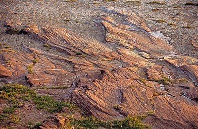 River Mersey: Gesteinsformation am Ufer - Hale