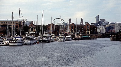 Brunswick Dock: Blick auf die Skyline - Liverpool