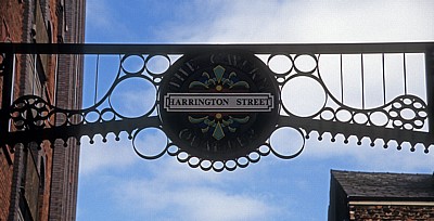 Harrington Street: Straßenschild - Liverpool