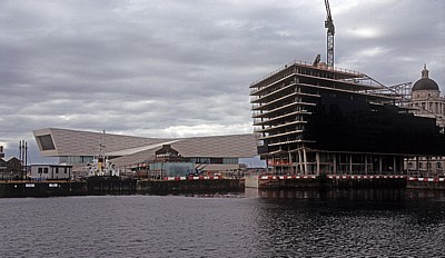 Mann Island mit Museum of Liverpool: Baustelle  - Liverpool