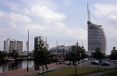 Blick auf die Havenwelten - Bremerhaven