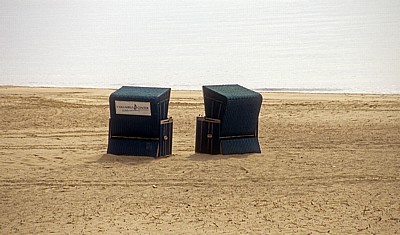 Weserstrand: Strandkörbe - Bremerhaven