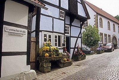 Krummacherstraße: Schiefes Haus (Fachwerkhaus) - Tecklenburg