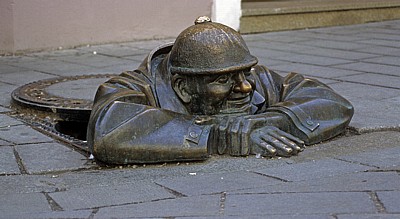 Rybárska brána / Panská / Laurinská: Kunstinstallation Cumil (Viktor Hulík) - Bratislava