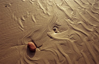 Crosby Beach: Stein am Strand - Crosby