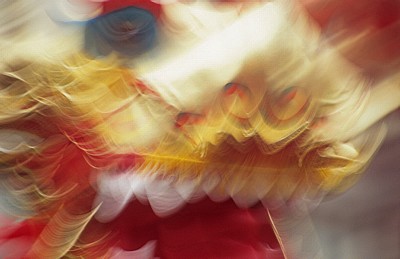 Chinatown (Berry Street): Chinesisches Neujahrsfest - Drachenkopf (Drachentanz) - Liverpool