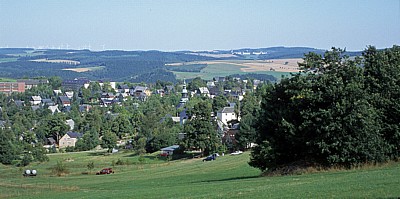 Blick auf den Ort - Seiffen