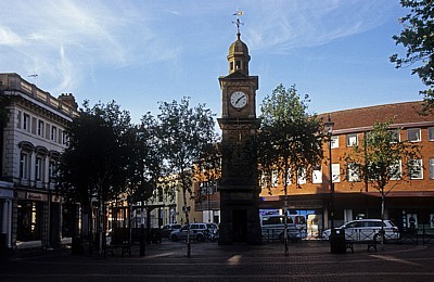 Market Place: Clock Tower (Uhrturm) - Rugby