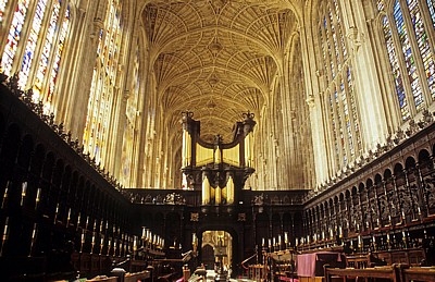 King's College Chapel: Chor und Orgel - Cambridge