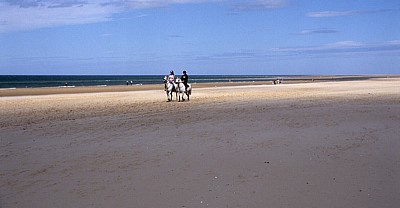 Holkham Beach (Strand): Reiter - Wells-next-the-Sea