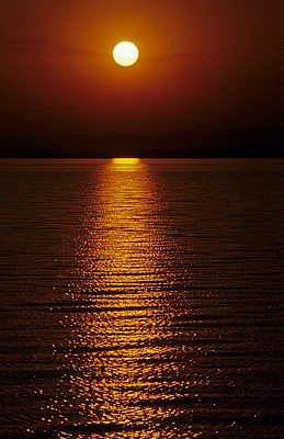 Fähre Kariba - Mlibizi: Sonnenuntergang - Lake Kariba