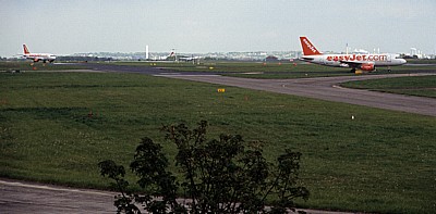 Speke Hall: Blick auf den John-Lennon-Airport - Liverpool