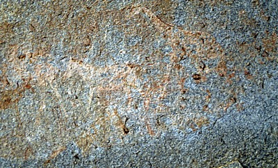 Pomongwe Cave: Felsmalereien (Bushmen paintings) - Matopos National Park