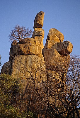 Whovi Wild Area: Felsformation - Balancierende Steine - Matopos National Park