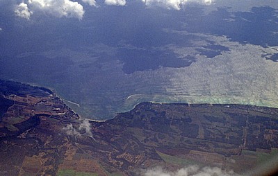 Flug Mauritius - Harare: Blick auf die Küste - Sofala Province