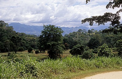 Blick auf die Uluguru Mountains (Gebirgskette). - Selous Kisaki Road