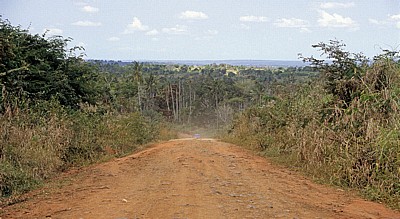 Fahrt Mtemere Gate, Selous Game Reserve - Daressalam: Fahrzeug auf dem Weg nach Daressalam - Pwani Region