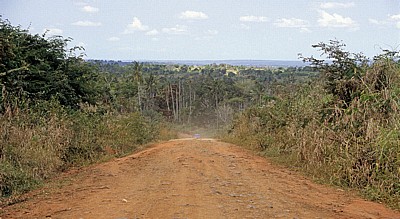 Fahrt Mtemere Gate, Selous Game Reserve - Daressalam: Fahrzeug auf dem Weg nach Daressalam - Pwani Region