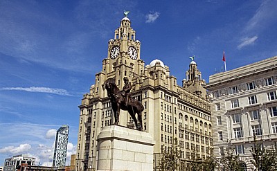 Pier Head: Edward VII-Denkmal - Liverpool