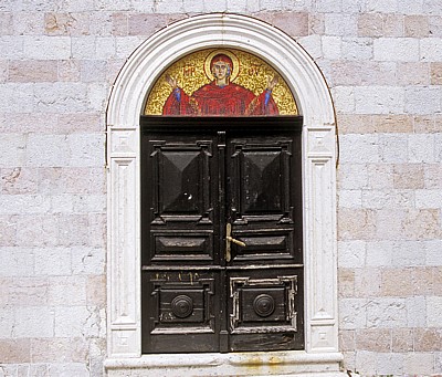 Stari Grad (Altstadt): Crkva Svete Trojice (Kirche der Heiligen Dreifaltigkeit) - Detail - Budva