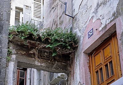 Stari Grad (Altstadt): Hauseingang und -fassade - Kotor