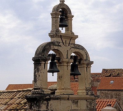 Stari Grad (Altstadt): Blick von der Stadtmauer - Glockenturm - Dubrovnik