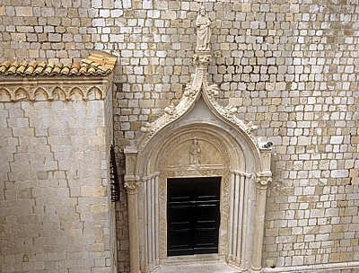 Stari Grad (Altstadt): Blick von der Stadtmauer - Dominikanski samostan i crkva u Dubrovniku (Dominikanerkloster) - Dubrovnik