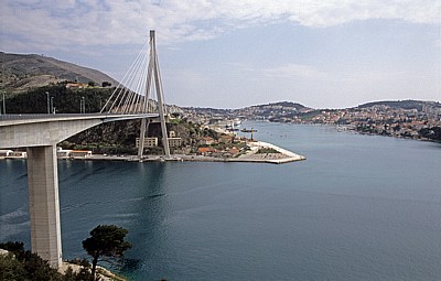 Most dr. Franja Tudmana (Franjo-Tudman-Brücke, Dubrovnik-Brücke, Schrägseilbrücke) - Gespanschaft Dubrovnik-Neretva