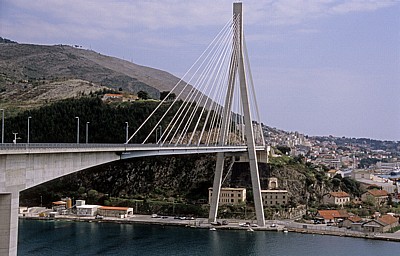 Most dr. Franja Tudmana (Franjo-Tudman-Brücke, Dubrovnik-Brücke, Schrägseilbrücke) - Gespanschaft Dubrovnik-Neretva