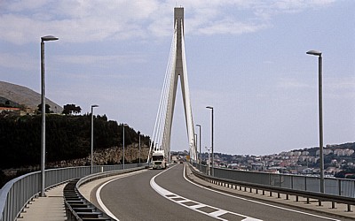 Most dr. Franja Tudmana (Franjo-Tudman-Brücke, Dubrovnik-Brücke, Schrägseilbrücke) - Gespanschaft Dubrovnik-Neretva